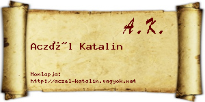 Aczél Katalin névjegykártya